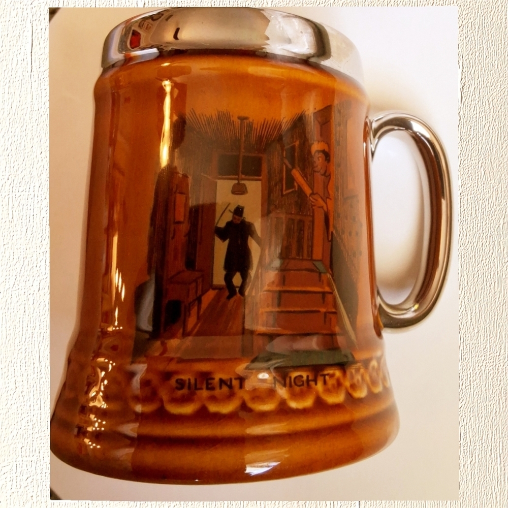 Vintage 1969 Tony Nelson Pottery Tankard - Rudy Miller Signed, Made in England